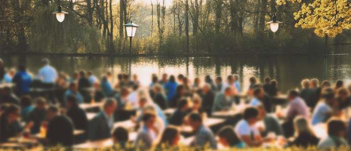 Biergarten Paulaner Brauerei Munchen